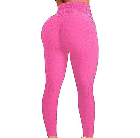 Women Yoga/Gym Fitness/Sports/Butt Lift Leggings (Pink)
