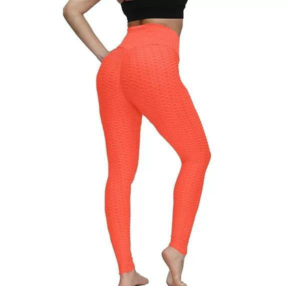 Women Yoga/Gym Fitness/Sports/Butt Lift Leggings (Orange)