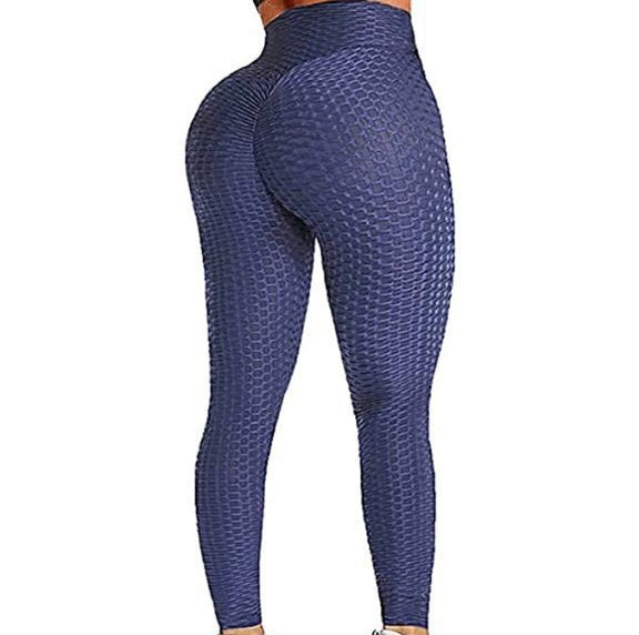 Women Yoga/Gym Fitness/Sports/Butt Lift Leggings (Navy Blue)